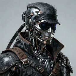 a futuristic cyberpunk pirate with a cybernetic eyepatch, upper body, highly detailed, intricate, sharp details, dystopian mood, sci-fi character portrait by gaston bussiere, craig mullins