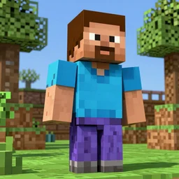 Nicolas Cage in Minecraft, actual screenshot, 4k, hdr, RTX on, ultra settings,