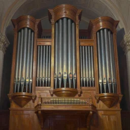 gigantic pipe organ, oil painting, digital art, trending on artstation, highly detailed, 8k, luminous, biomechanical