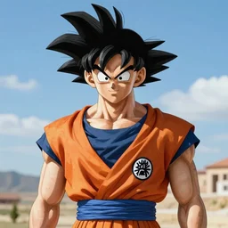 Goku with Kurdish clothes, hyper realistic, 4k,