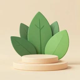 geometric platform, beige background, vector, podium. stand to show cosmetic product. 3 d stage, scene with leaf, display, showcase on pedestal, background, 3 d render, 3 d background product, display podium