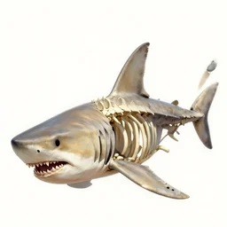 spiky giant shark skeleton,in the style of Frank Hampson and Tim Kirk,trending on artstation, feathery lighting macro view,Super Mario Bros. ,chalk art ,figurativism ,digital art,Stranger Things ,