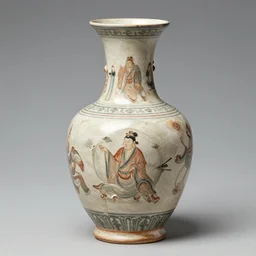 vase work, Ancient vase art of Sullivan, mosters inc in art style of chinese art, fragmented clay firing chinese vase with an James P. Sullivan in the style of ancient chinese art, ancient chinese art!!!!! chinese art