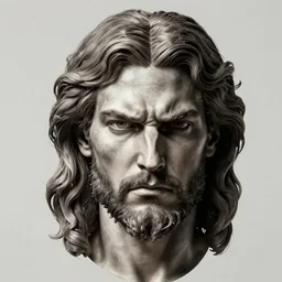 head and shoulders masterpiece portrait of god, his face denote anger by dan hillier, high contrast, intricate detail, super resolution, masterpiece, trending on artstation