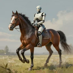 🤖🐎, digital Art,hyperrealist, artstation, greg rutkowski