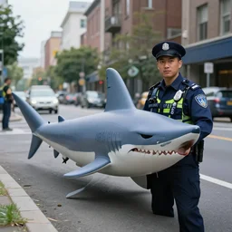 streetshark police, 8 k resolution