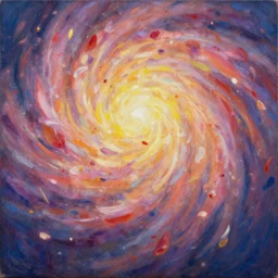 Flower storm portrait, vortex of petals and radiant light, in the style of Jenny Saville and tony sart, oil on canvas, impressionistic brushwork