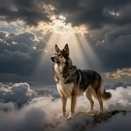 dog on heaven by gediminas pranckevicius