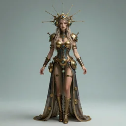 psychedelic goddess, steampunk art