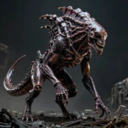 Cristiano Ronaldo in the style of H. R. Giger