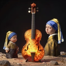 braid beautiful heat chill boss desert space bass, by tyler edlin and gustave dore and vermeer, artstation, 3 5 mm, global illumination