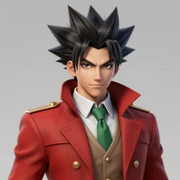 a highly detailed portrait of miles edgeworth from ace attorney as a character from arcane, unreal engine, 3 d render, by kazuya nuri