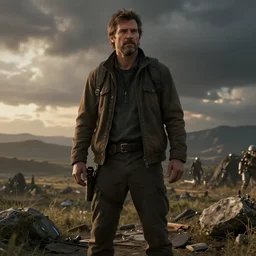 Joel from The Last of Us as the Vision, film still from 'Avengers: Infinity War'