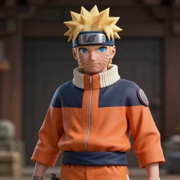 Naruto Uzumaki as Son Goku, dramatic, hyperdetailed, artstation, photorealism, accurate, octane render, 8k,