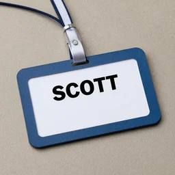 SCOTT NAME TAG