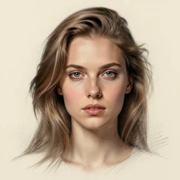 a well designed portrait of Mia Malkova , detailed, realistic, sketch style, Artstation,Greg Rutkowski, 8K resolution.