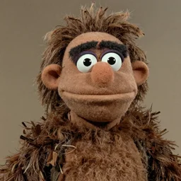 a still of a forgotten muppet character looking very dated from the 1970s, hairy chest, huge chin, manly monster tough guy, roughled fur, photo real, photographic, photograph, artstation, trending, featured