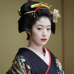 Photo of Native Japan woman Kate Beckinsale, portrait, skilled geisha of the Japanese, realistic, detailed, Kate Beckinsale, photorealistick, Sony A7R