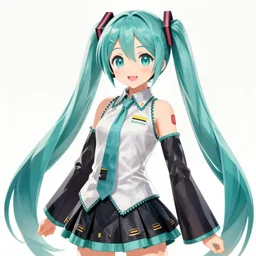 hatsune miku, 4 k uhd, fantasy digital art, highly detailed