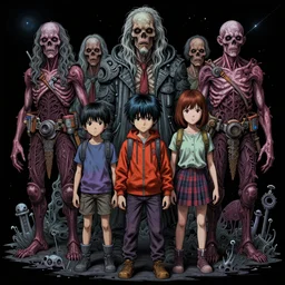 gediminas pranckevicius mriimage of detailed image of a creepy family in the deep space by richard corben, rich deep colors. masterpiece. intricate artwork, very coherent symmetrical artwork, cinematic, hyper realism, high detail, octane render, unreal engine, 8 k, vibrant colors, smooth gradients, high contrast, depth of field. by katsuhiro otomo, full body character drawing, clean ink detailed line drawing, intricate detail, extremely detailed.