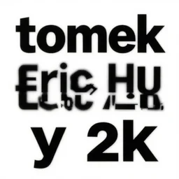 black on white typography stickers writtern tomek in style of david rudnick, eric hu, y 2 k, brutalism