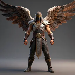 biblically accurate angel in mortal kombat, videogame 3d render, 4k, artstation