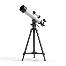 modular telescope, clean 3d render, octane render, isolated on a pure white background, centered, entire object in frame, sharp focus, soft studio lighting