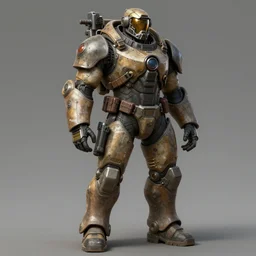 concept art by greg rutkowski, a futuristic soldier, roughly from the 2 6 th century, wearing a futuristic tactical gear, bulky look and dieselpunk hq.