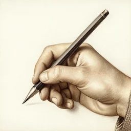 drawing hand by leonard da vinci