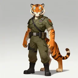 a award winning commission of a half human half tiger mutant anthro soldier shooting,digitalt art,hyperdetailed,photorealistic,art by greg rutkowski,character design by charles bowater,ross tran,deviantart,artstation,high detailed,cinematic,movie scene,detailed face