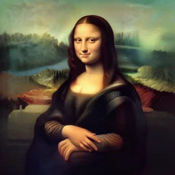 the monalisa in the style of studio ghibli.