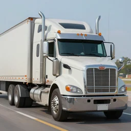 highly detailed painting of a semi truck yelling