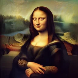 scarlett johansson painted as mona lisa ( gioconda )