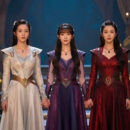 ney, pyro and jess holding hands in the forbidden nectar