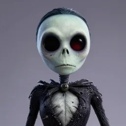 Ashoka tano, futurescspe, photographic, high detail, 16k resolution, 3D render :: by Tim burton ::