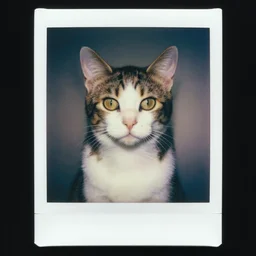 cat like jesus, horror, zdzisław beksinski style, polaroid foto, hyper realistic