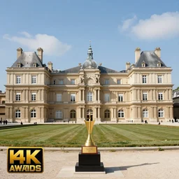 award winning photo of Luxembourg palace, Paris, 4k