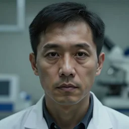 realistic portrait of a experiment made by human scientist, dark art, facing camera, photo realistic, detailed, 1 4 5 0, delicate, hyper realism, ultra realistic, 8 k