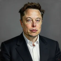 Elon Musk painting by Da Vinci