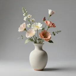 i dream of a vase flowers, modern, studio concept art