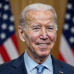 smiling Joe Biden covered in monkeypox,