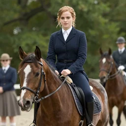 movie still of emma watson riding horse in career opportunities 1 9 9 1
