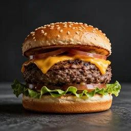 futuristic burger, ultrarealistic food photography