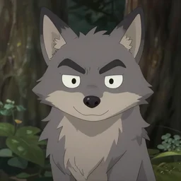 portrait of legoshi the wolf from beastars, yoji shinkawa
