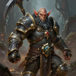 a highly detailed and hyperrealistic airbrush painting of wow gnome mage, trending on artstation, unreal 5, daz, hyperrealistic, octane render, dungeons and dragons, world of warcraft, dynamic lighting