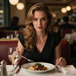 Professional Photography, Queen Elizabeth dines alone at a diner at night