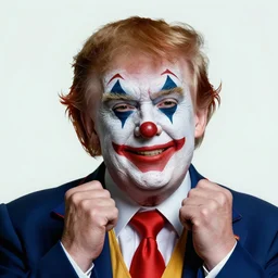 donald trump is a disgusting clown, grotesque, horror, high details, intricate details, by vincent di fate, artgerm julie bell beeple, 1 9 8 0 s, inking, vintage 8 0 s print, screen print
