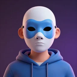 guy character in mask made in persona style highly detailed high quality, 8k, smooth, art, digital art colorful