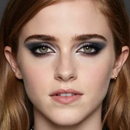 Heavy Contour makeup look eye shadow smokey eyes fashion model face emma watson by artgem