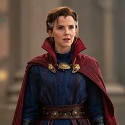 cinematic still of Emma Watson as Doctor Strange